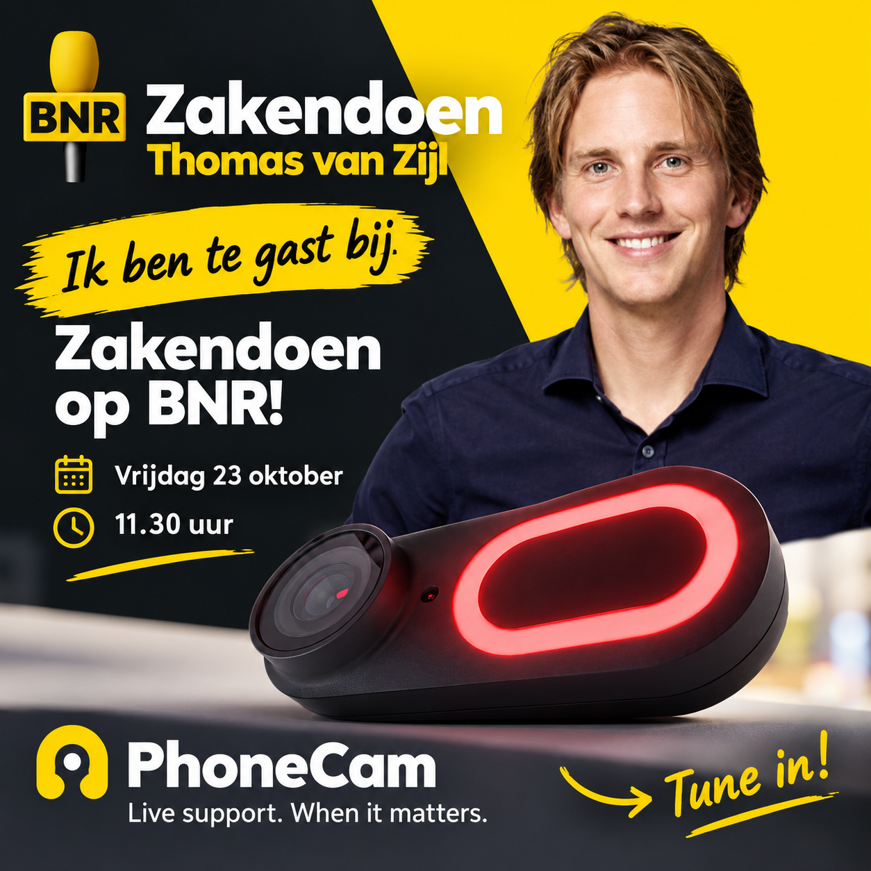 PhoneCam on AIR with BNR Zakendoen